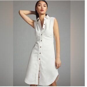 Pilcro Button-Down Midi Dress
